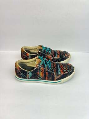 Twisted X Hooey Women's Loper Patterned Sneakers Midnight Aztec Size 9